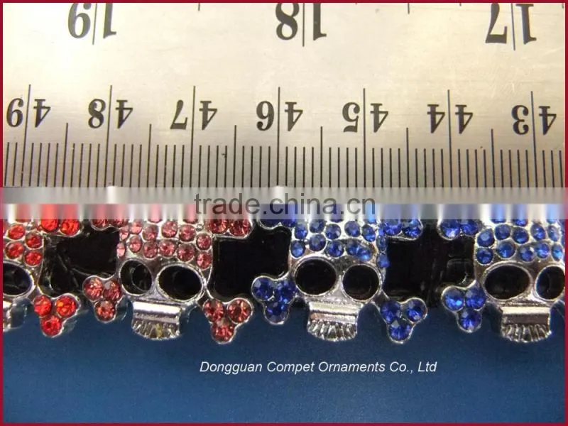 10mm full diamond double heart shaped slide charms diy jewellery accessories
