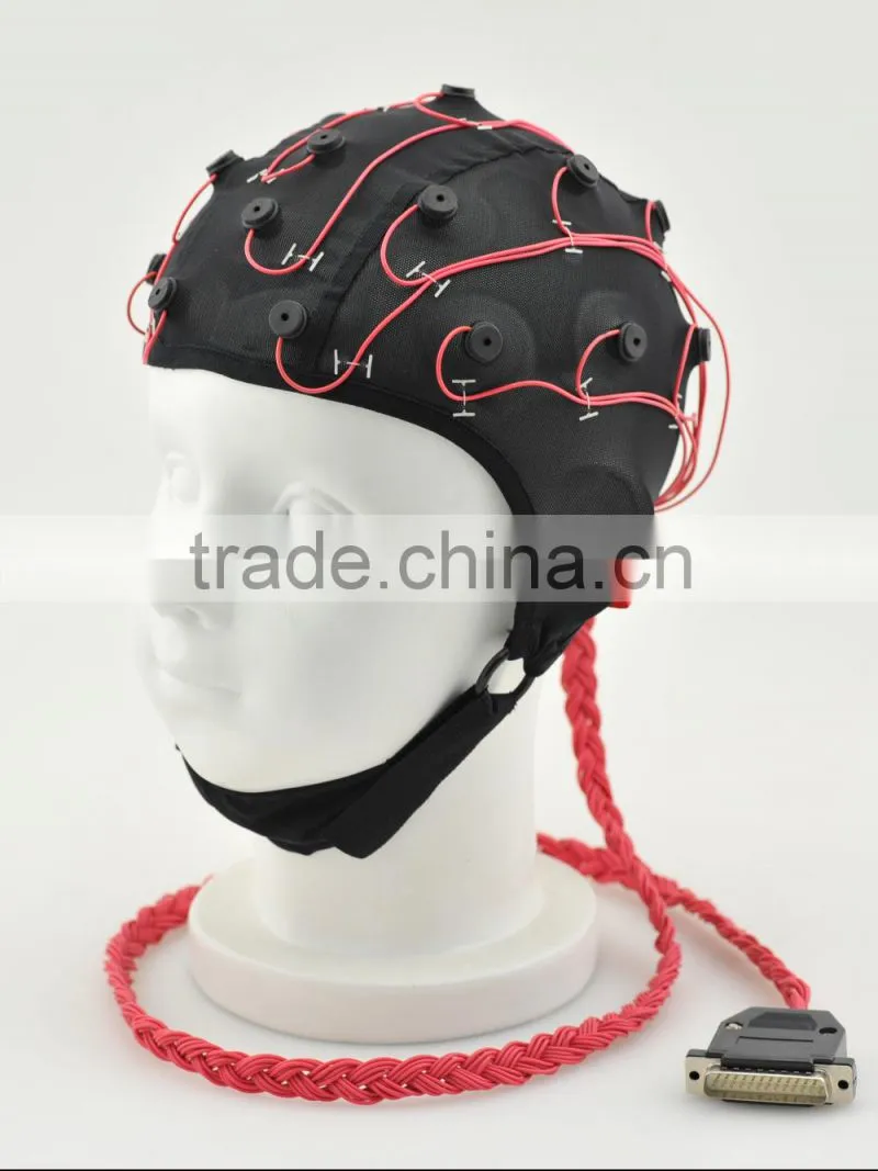 EEG caps with many kind of leads