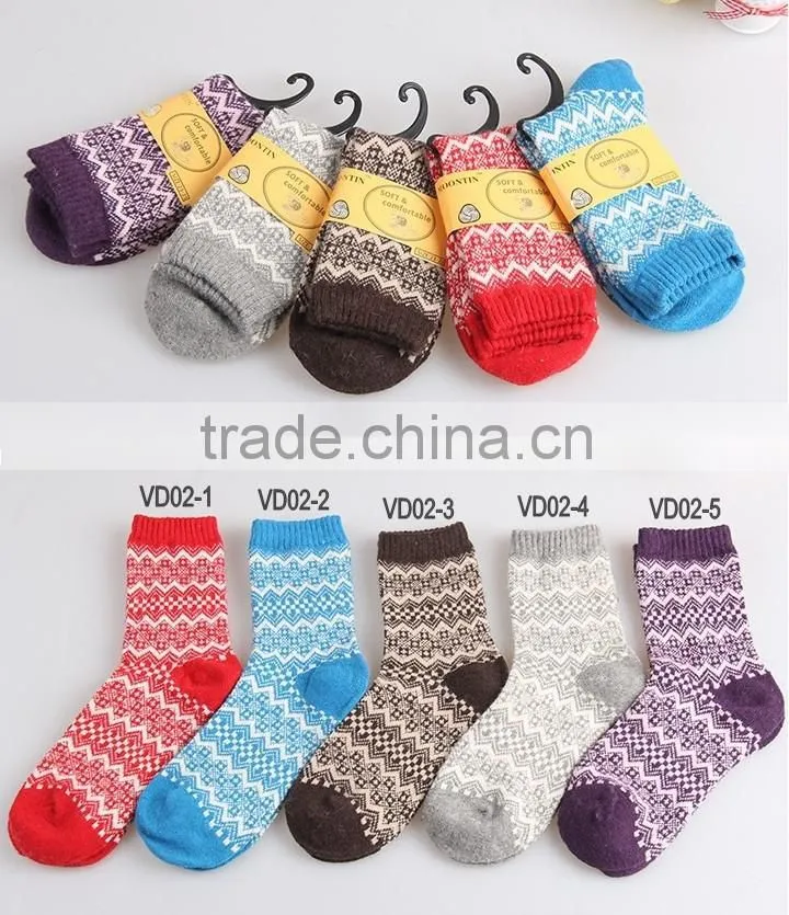 Women's Thicken Socks 5 pairs/lot New Winter Thermal Cashmere Socks Women Warm Rabbit Wool Socks