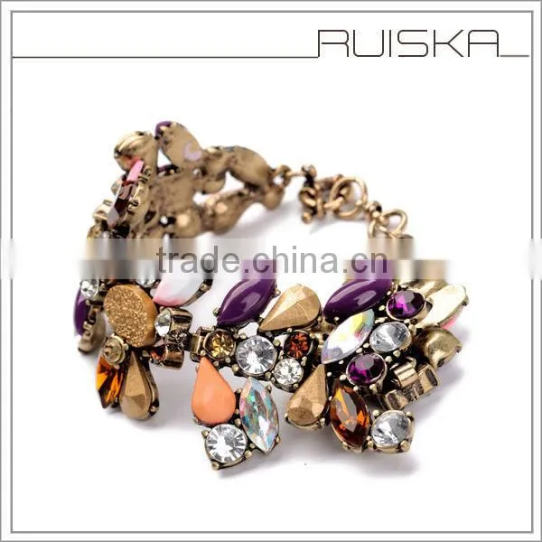 Women Multi Stones Colorful Bracelet
