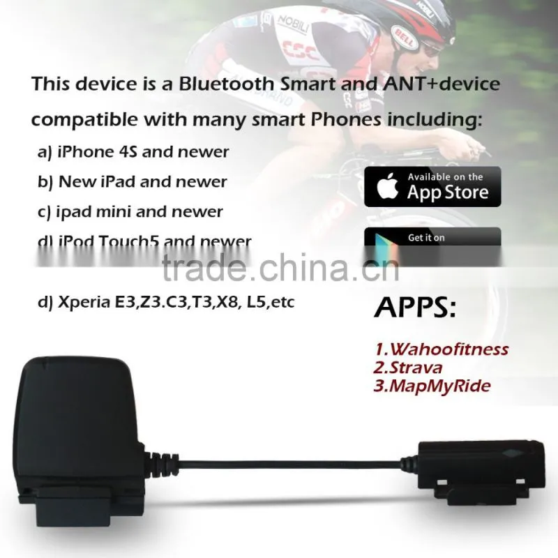 WaterProof Speedmeter Bicycle Sensor ,Waterproof ANT+ Bicycle Cadence Bluetooth Sensor