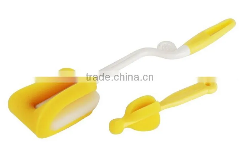 2015 Promotional gift Multi-color soft nylon bottle cleaning brush, hign quality baby milk straw nipple botte brush
