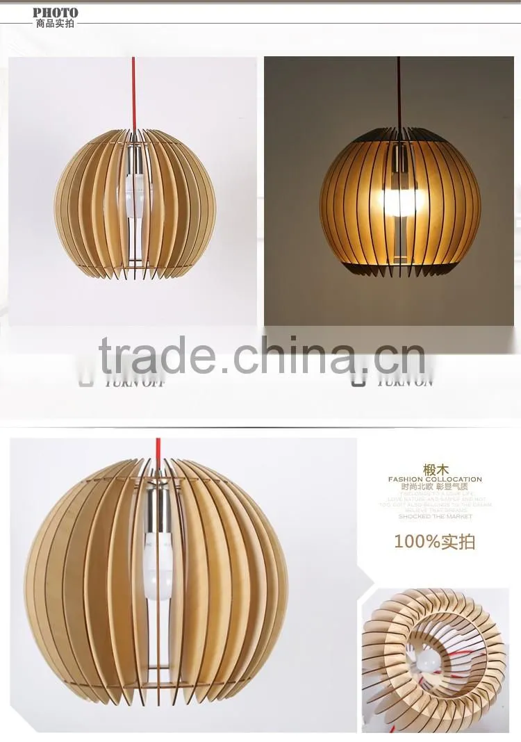 LED pendant light JK-8005B-08 Modern LED Pendant Light wooden Living Room Restaurant Bedroom Lighting