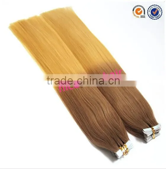 factory price cheap white russian hair tape hair extensions