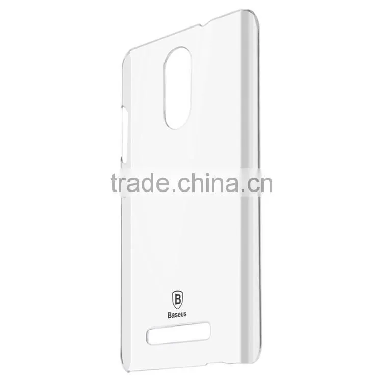 Baseus Sky Series Case for Xiaomi Rdmi Note 3 Clear Hard PC Rubber Back Case MT-5156