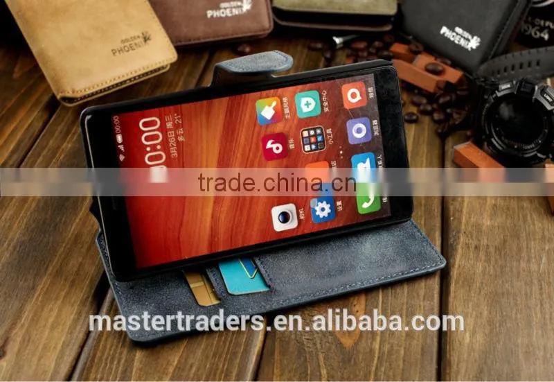 New Arrival Top Quality Golden Phoenix Genuine Leather Case For Redmi note MT-2644