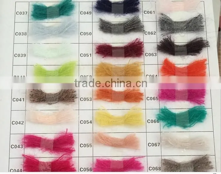 wool/acryic section dyed mohair fancy yarn for Hand Knititng Scraves
