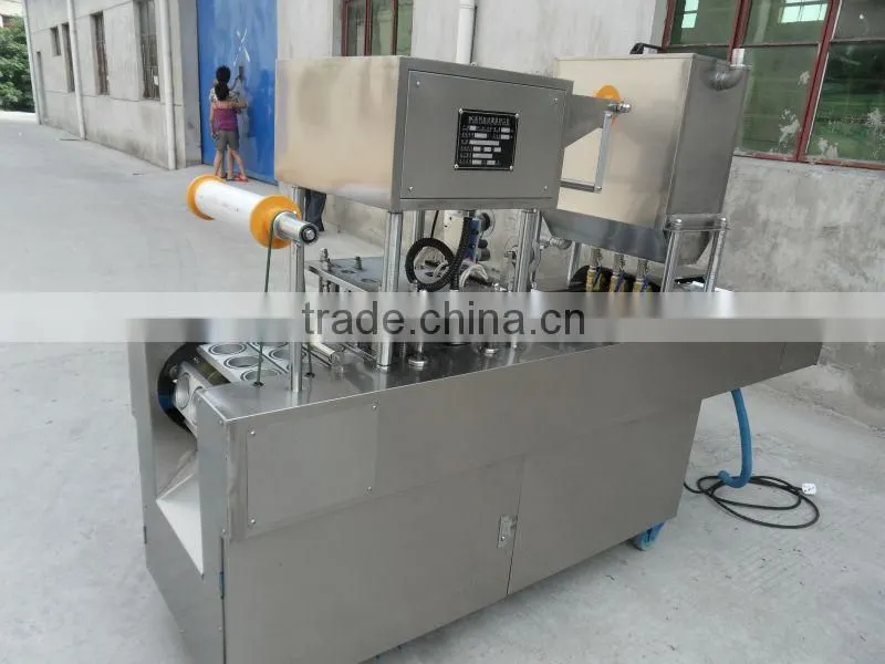 plastic cup filling and sealing machine