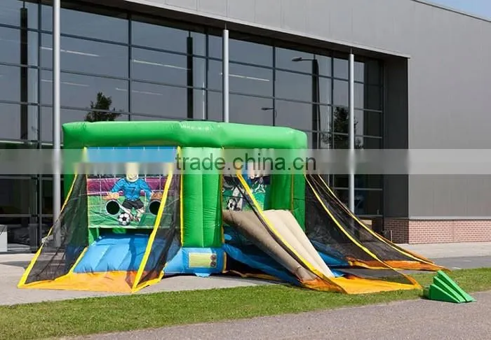 Customize soccer carnival game,soccer goal post toss game,inflatable football goal