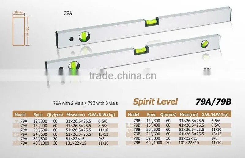 Aluminum Alloy Spirit Level Vial
