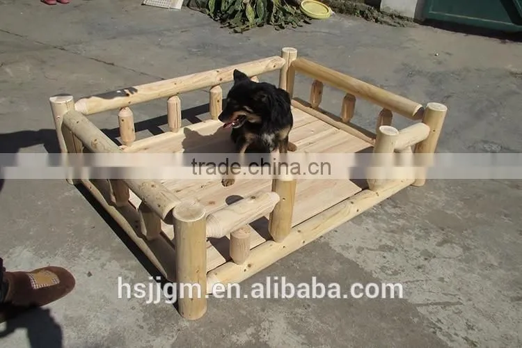 outdoor wooden dog beds big size