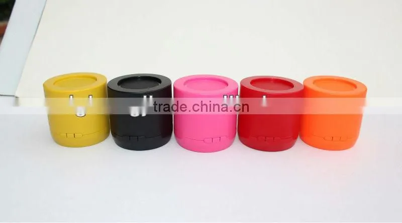 Hot new products for 2015 wireless microphone portable mini speaker with USB charge FM Radio memory card