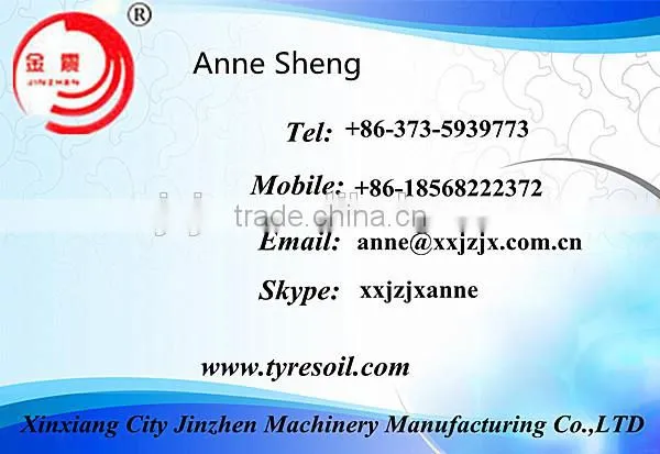 Environmental Friendly Continuous Waste Tyre Rubber Pyrolisis Plant