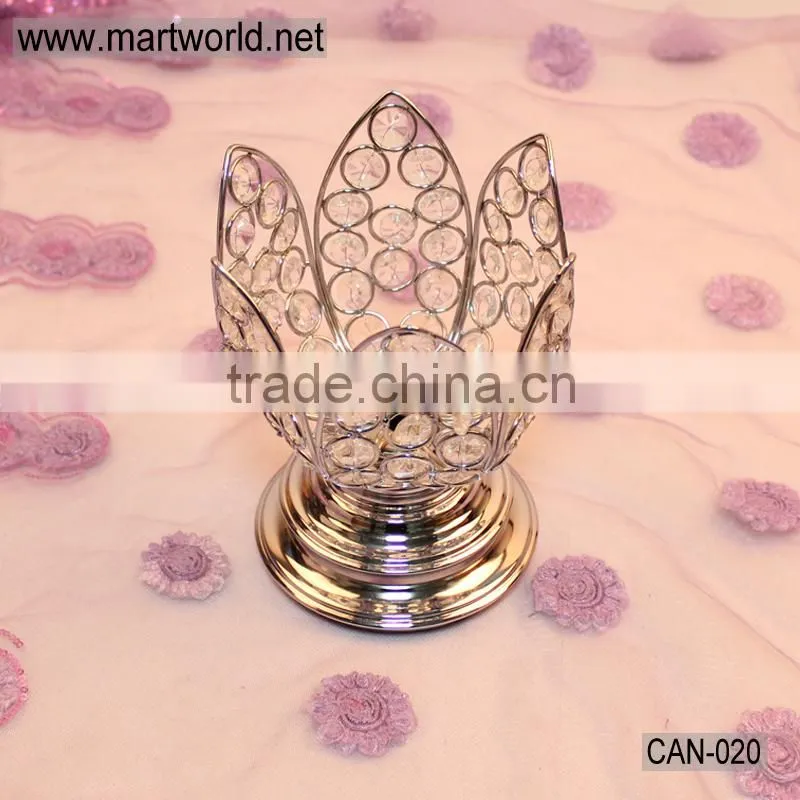 Hot!!! flower shaped gold wedding candle holder &wedding centerpieces for wedding table , wedding decoration (CAN-020)