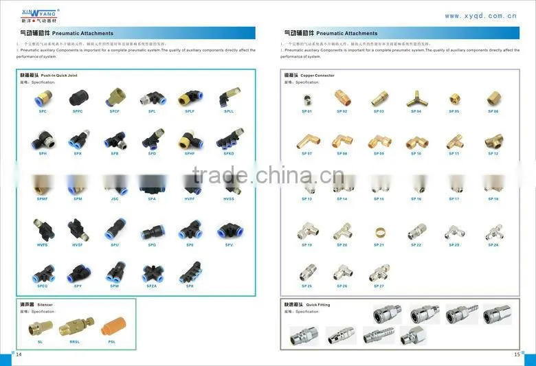 Plastic Pneumatic fittings Pneumatic Equipment