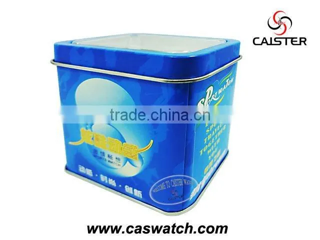 New ABS pastic case watch with blue custom dial