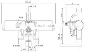 BLR/FRV Series Air Conditioner 4 Way Reversing Valve