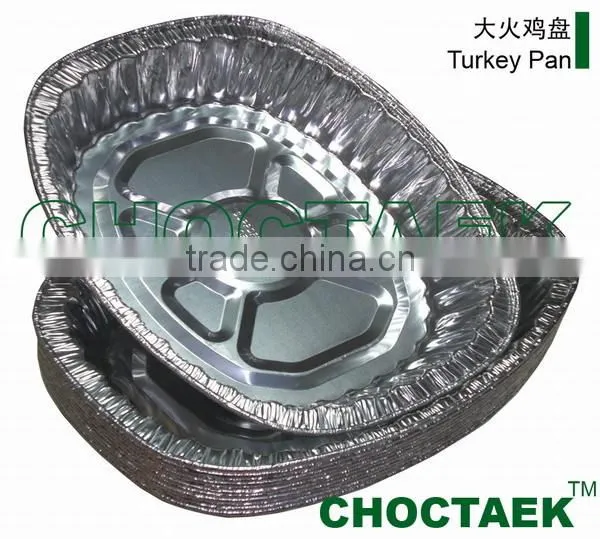 Aluminium foil turkey pan mould
