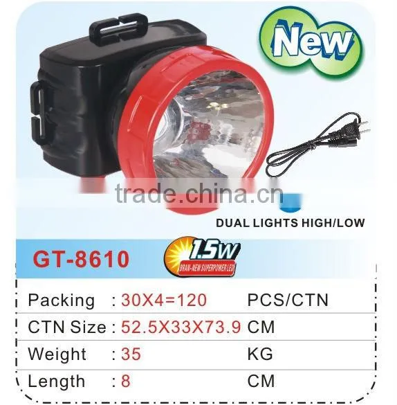 Outdoor camping strong capacity rechargeable led flashlight