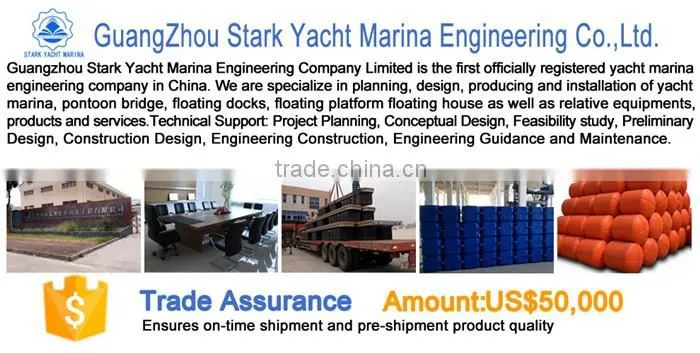 Marine gangway ladder for sale with pontoon decking