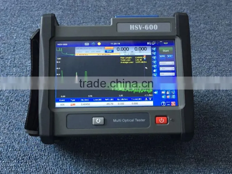 Mini handheld FTTH OTDR HSV-600 optical time domain reflectometry similar to Max-710B/ Max-715B