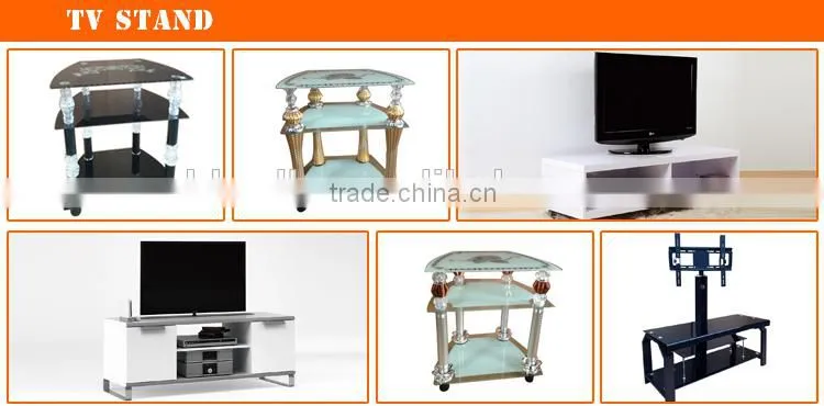 2014 modern tempered glass TV stand