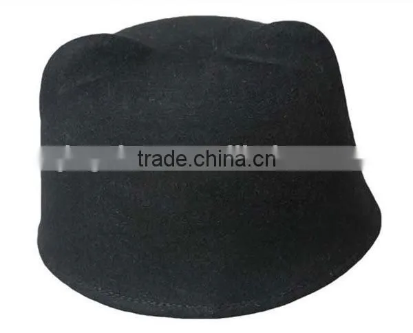 Sunny Shine custom black fedora bucket hats