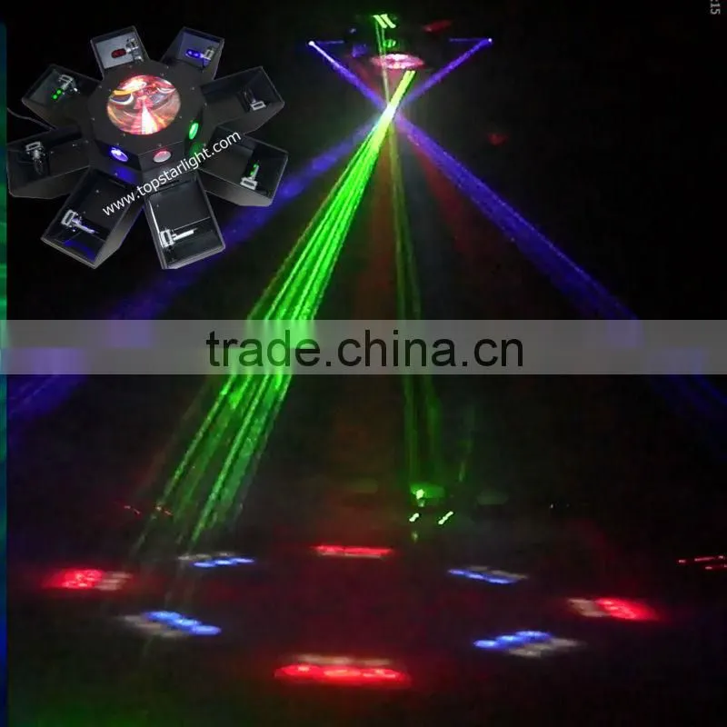 Combined led&laser octopus/green laser light