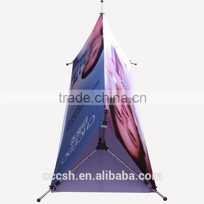 aluminum frame display banner hanging graphic for 3 side