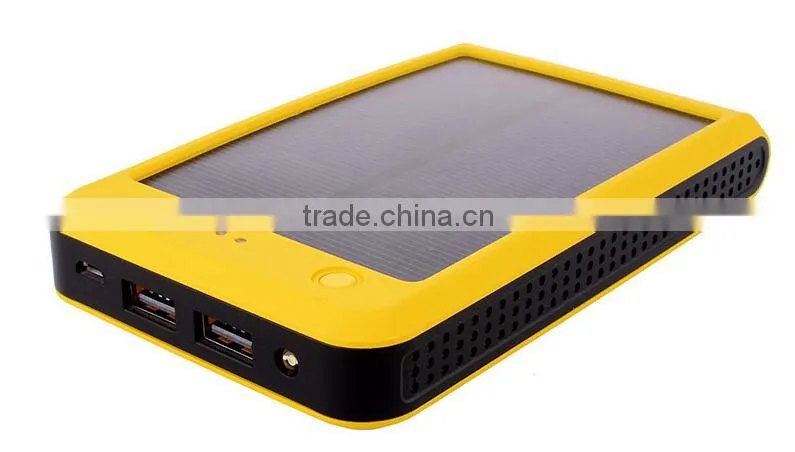 Newly Launched Dual USB Solar Power Phone Charger Mobile Power Bank Real 10000mah