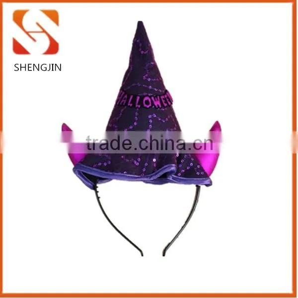 SJ-L1629 Party decoration witch hat Halloween headband
