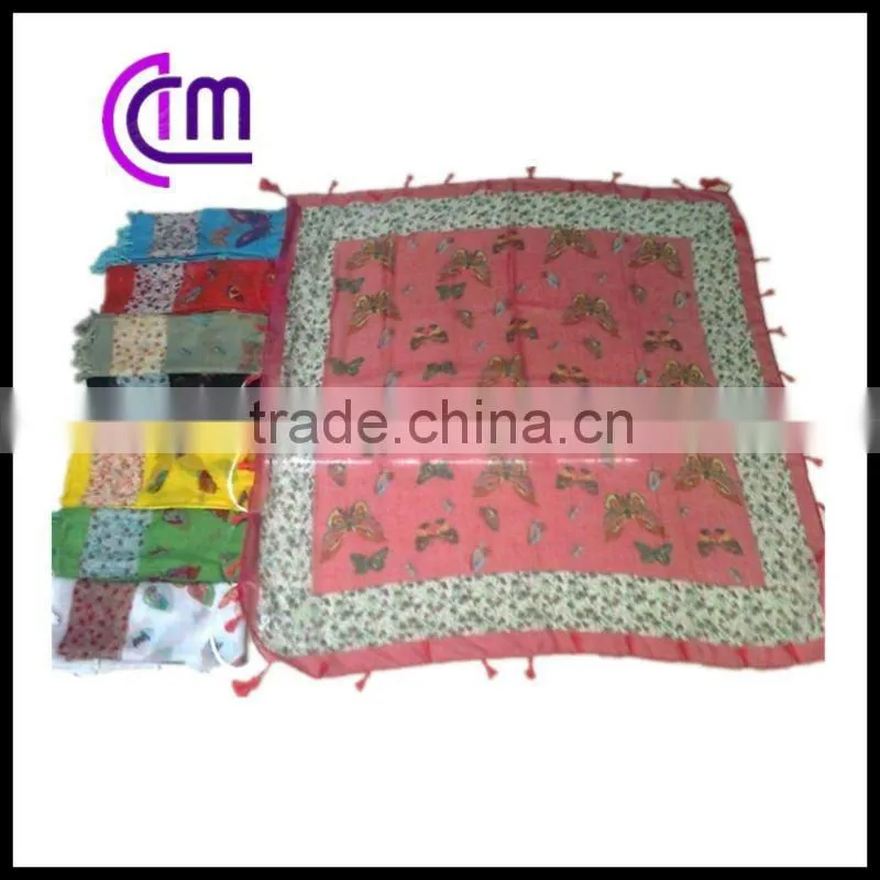 square polyester scarf