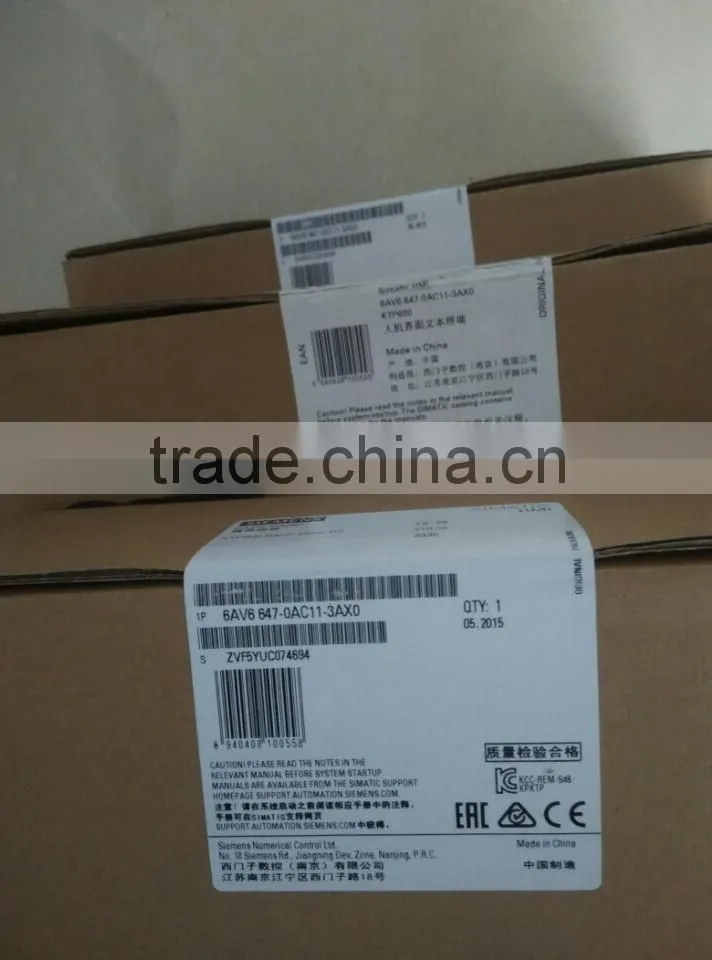 6AV6647-0AC11-3AX0 touch panel HMI touch screen for Siemens, original brand new and nice price