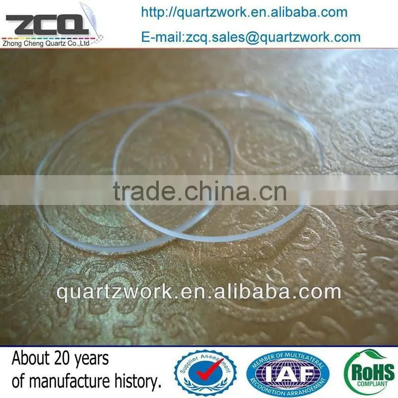 High Purity Optical Circular Or Rectangle Quartz Glass Plane window