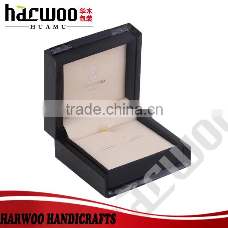 High-end leather jewelry cufflink box for gift