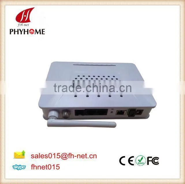 FHR1411K GEPON 4LAN(1GE+3FE)+1VOIP+1WIFI compatible with huawei/zte/fiberhome olt
