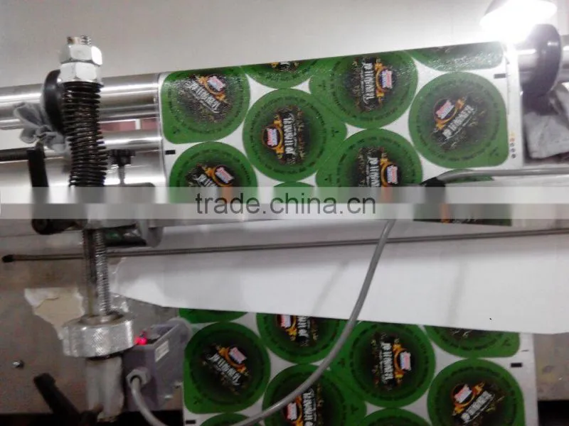 Flexo yogurt aluminum foil lid punching machine