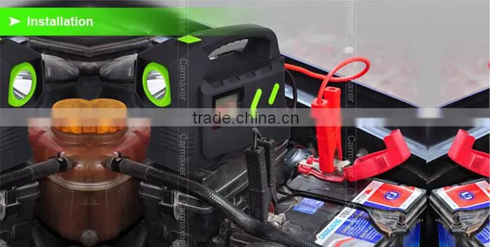 12v / 24v bus and truck multi-function portable jump starter power station with big capacity 23,100 mAh