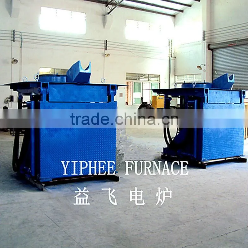 3Ton Industrial Electric Melting Furnace Hydraulic Tilting Furnace