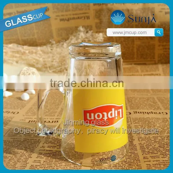 Top quality drinking tea glass glassware emo lipton tea cup