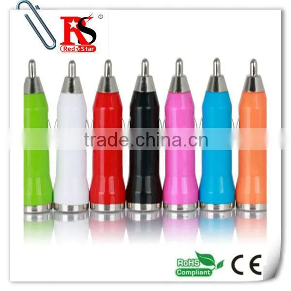 Hot Worldwide Mini Universal Dual USB Port Car Charger For Iphone4/5/PDA