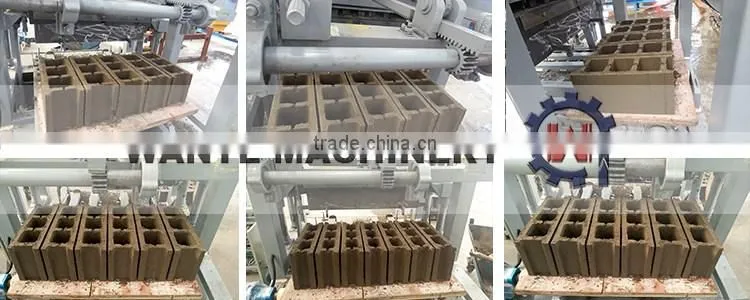 WANTE BRAND QT4-24 Block making machine assembled deivering to customer make more money