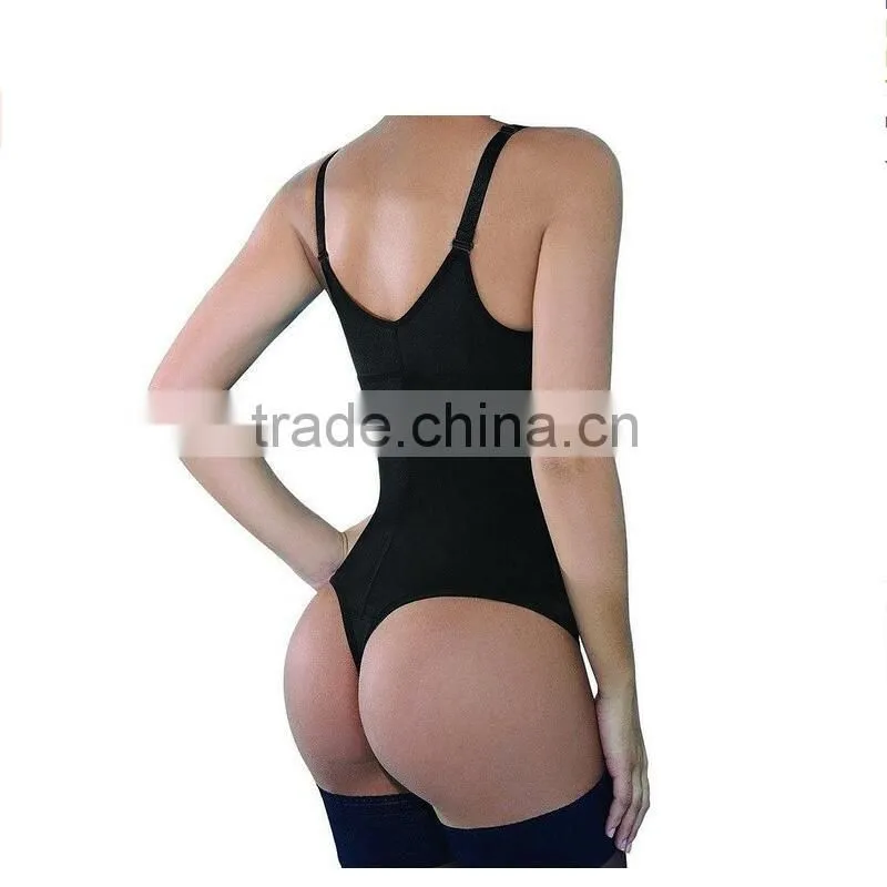 Women's Seamless Firm Control Bodysuit Adjustable Straps Body Shaper