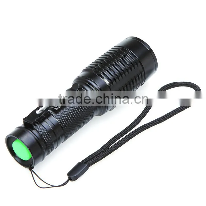 2000Lm CRE E XM-L XML T6 Zoomable Adjustable 18650 LED led torch flashlight