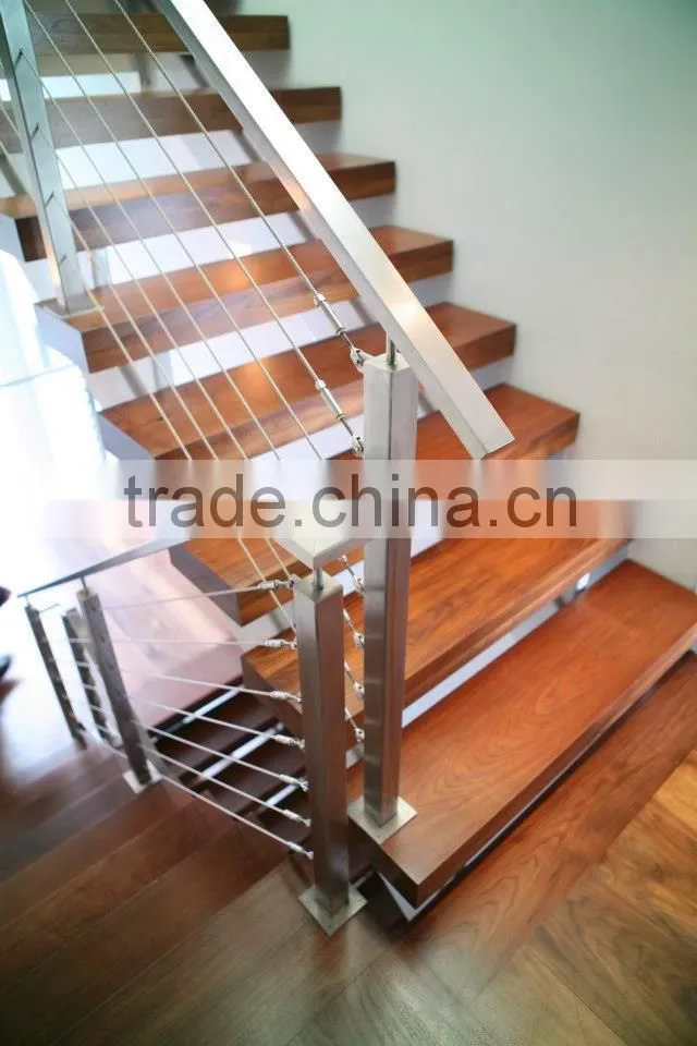 Wrought iron porch railings stainless steel wire tensioner