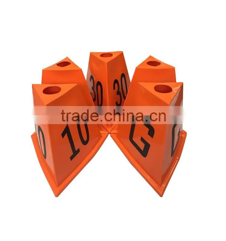 11 pcs One Set Outdoor game number plastic cone