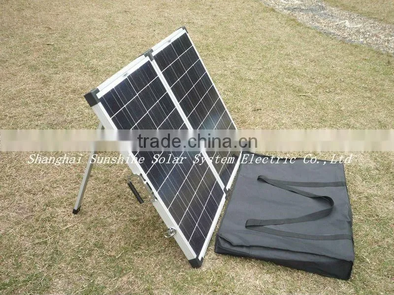 Factory direct 120w portable folding solar panel for outdoor use