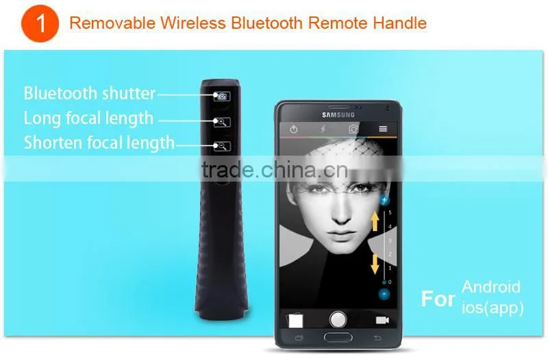 2015 extendable camera tripod monopod selfie stick