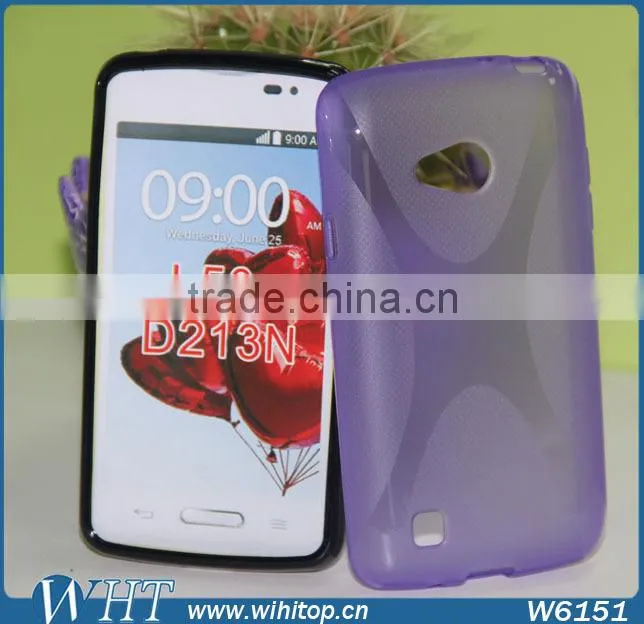 Colored Back Cover Housing Case for LG L50 D213N, X Line TPU Case for LG L50, China Supplier Phone Case for LG L50