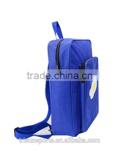 2016 handled students travel bag style blue durable canvas weekender bag